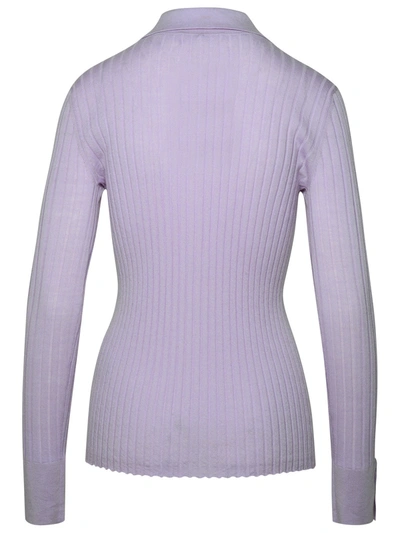 Shop Lisa Yang Woman  'aria' Lilac Cashmere Cardigan In Multicolor