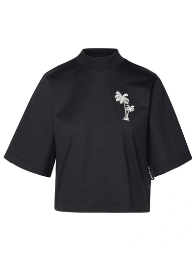 Shop Palm Angels Woman  Black Cotton T-shirt