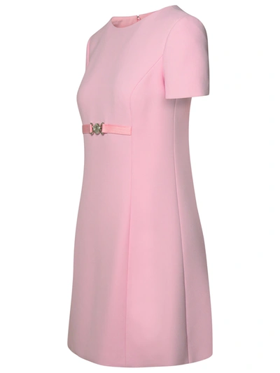 Shop Versace Woman  'medusa '95' Dress In Pink Viscose Blend