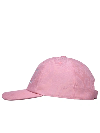 Shop Versace Woman  Pink Cotton Hat