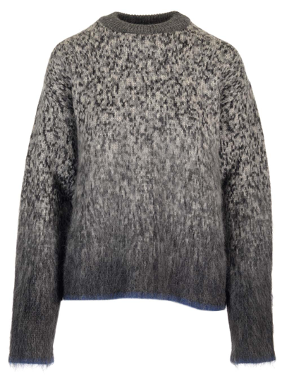 Shop Off-white Sweater With Arrows Motif On The Back In Grey