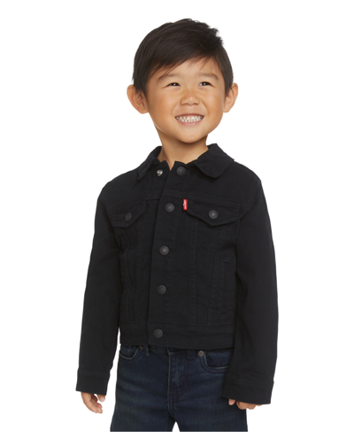 Shop Levi's Toddler Boys Trucker Jacket In Black
