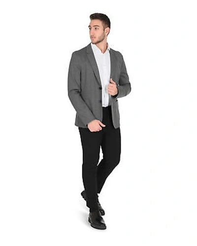 Pre-owned Hugo Boss Men's Tailored Woven Mens Jacket In Grey
