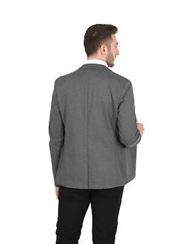 Pre-owned Hugo Boss Men's Tailored Woven Mens Jacket In Grey