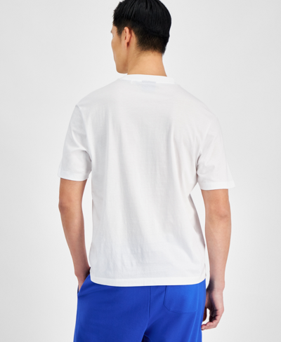 Shop Hugo By  Boss Men's Regular-fit Logo Graphic T-shirt In White