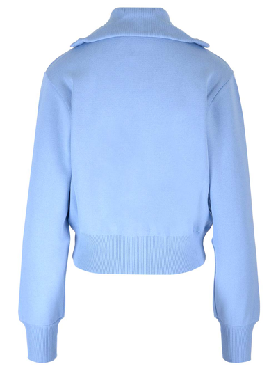 Shop Autry Light Blue Sweatshirt With Zip