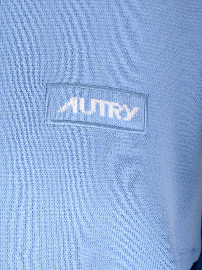 Shop Autry Light Blue Sweatshirt With Zip
