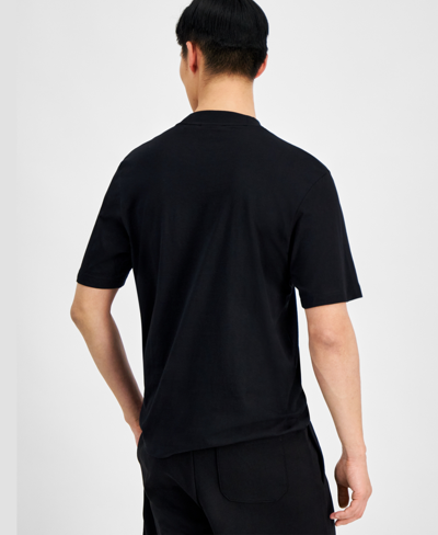 Shop Hugo By  Boss Men's Regular-fit Logo Patch T-shirt In Black
