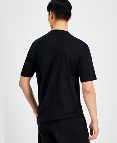 Hugo Boss Hugo By  Men's Regular-fit Logo Patch T-shirt In Black
