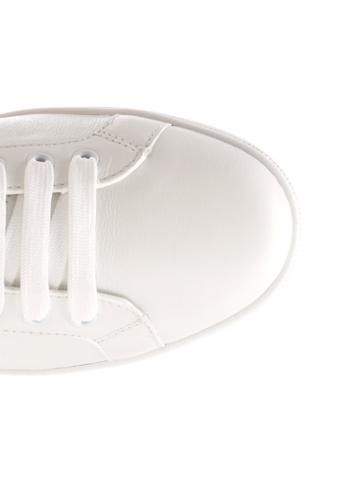 Dolce & Gabbana White Leather Sneakers