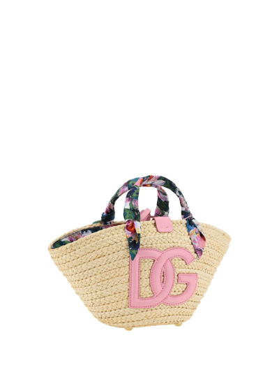Shop Dolce & Gabbana Kendra Handbag In Beige