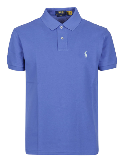 Shop Polo Ralph Lauren Short Sleeve Polo Shirt In Maidstone Blue