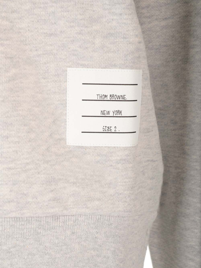 Shop Thom Browne 4bar T-shirt In Light Grey