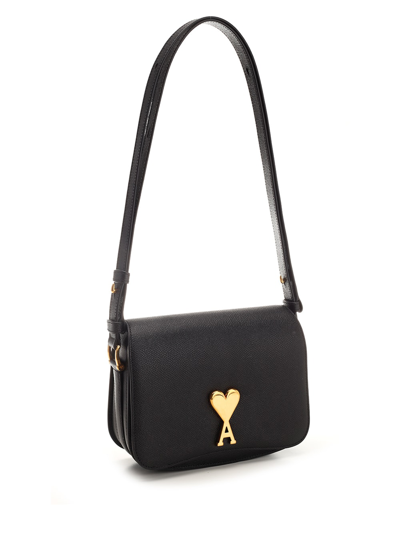 Shop Ami Alexandre Mattiussi Paris Paris Shoulder Bag In Black