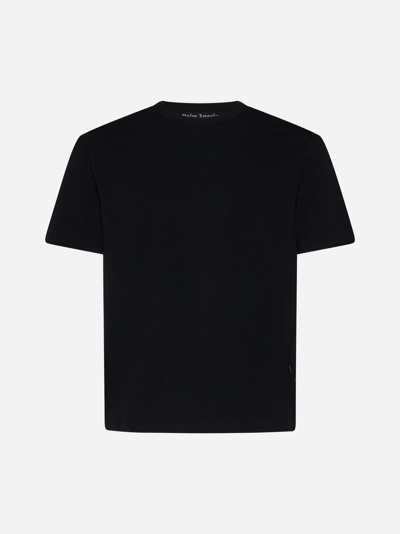 Shop Palm Angels Cotton T-shirt Tripack In Nero