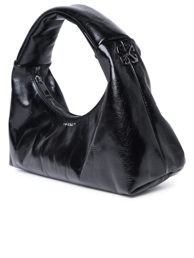 Shop Off-white Arcade Black Leather Bag In Nero