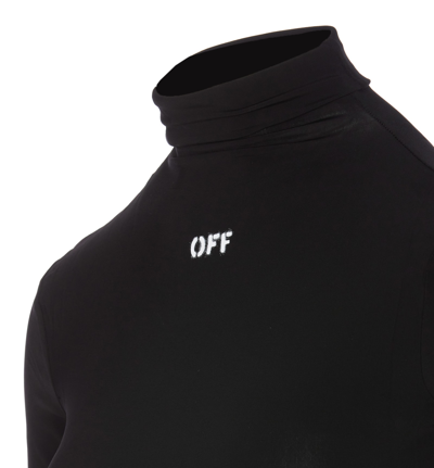 Shop Off-white Off Stamp Logo Short Sleeves Sweater In Nero