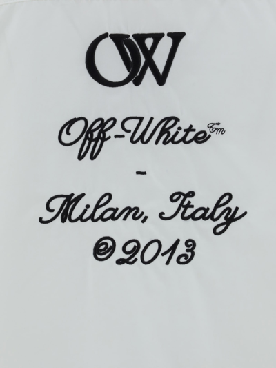 Shop Off-white Multiple Logo Print Shirt In Nero