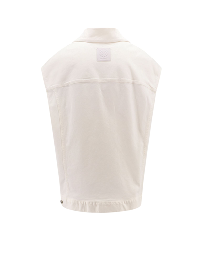Shop Off-white 90s Logo Oversized Vest In Nero
