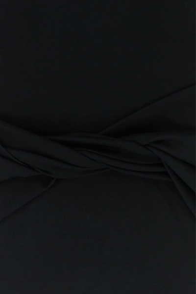 Shop Off-white Black Cotton Mini Dress In Nero