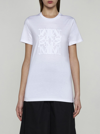 Shop Max Mara Taverra T-shirt In Bianco
