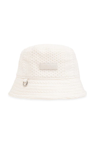 Shop Jacquemus Belo Bucket Hat With Logo In White