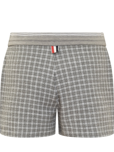 Shop Thom Browne Shorts In Med Grey