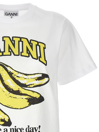 Ganni Relaxed Banana T-shirt In Black