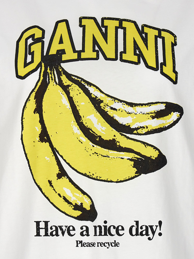Ganni Relaxed Banana T-shirt In Black