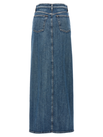 Shop 3x1 Elizabella Long Skirt In Solid Barrel