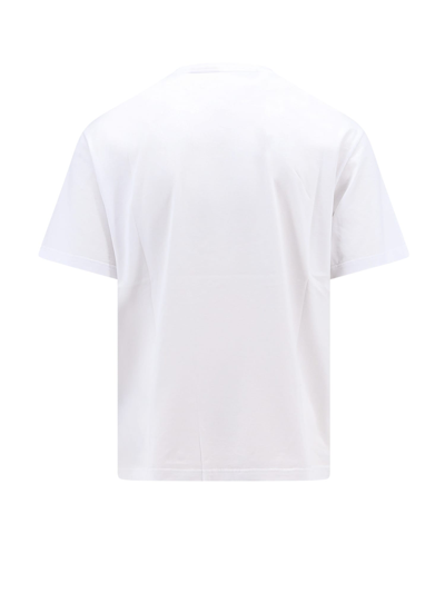 Shop Palm Angels Logo Slim T-shirt In Whiteblack