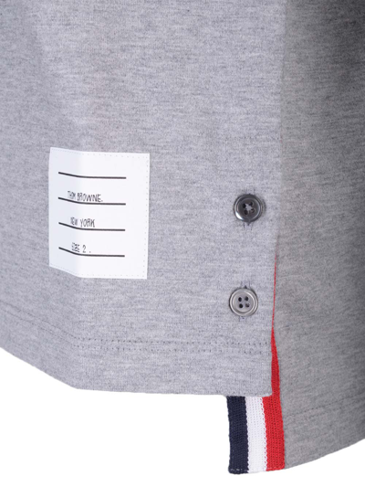 Shop Thom Browne Patch Pocket T-shirt In Lt Grey