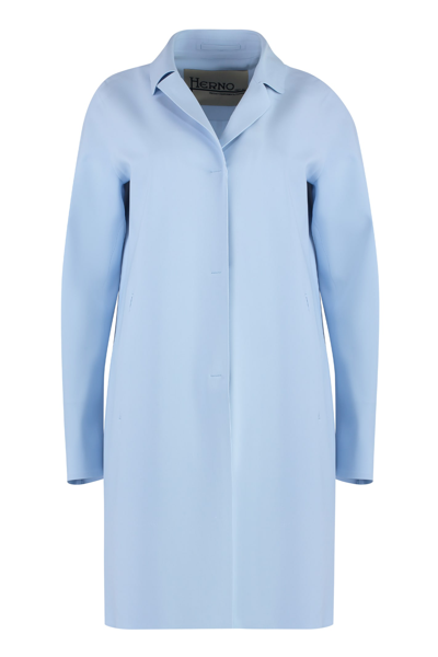 Shop Herno Techno Fabric Jacket In Light Blue