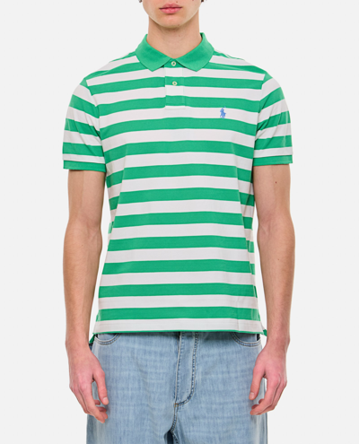 Shop Polo Ralph Lauren Cotton Polo Shirt In Verde