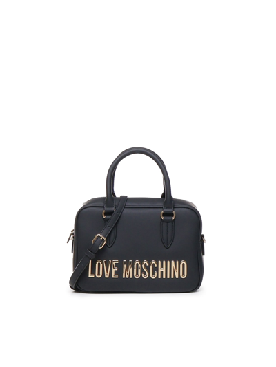 Shop Love Moschino Trunk With Logo In Black