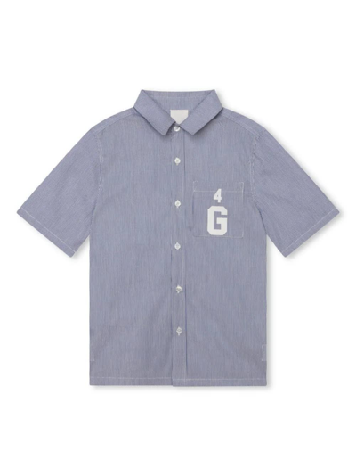 Shop Givenchy Striped Set With  4g Logo In Blue