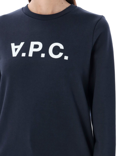 Shop Apc Viva Sweatshirt In Dark Navy