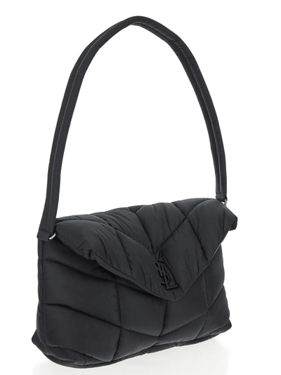 Shop Saint Laurent Puffer Messenger Bag In Econylon Regenerated Nylon