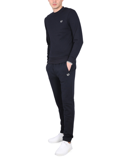 Shop Fred Perry Jogging Pants In Navy