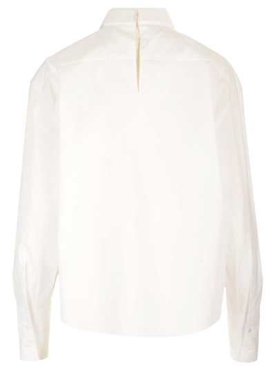 Shop Marni Popeline Shirt In White