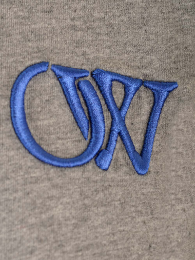 Off-white Gray Ow Basic T-shirt In Grey