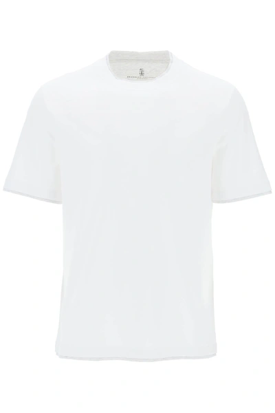 Shop Brunello Cucinelli Layered Effect T Shirt