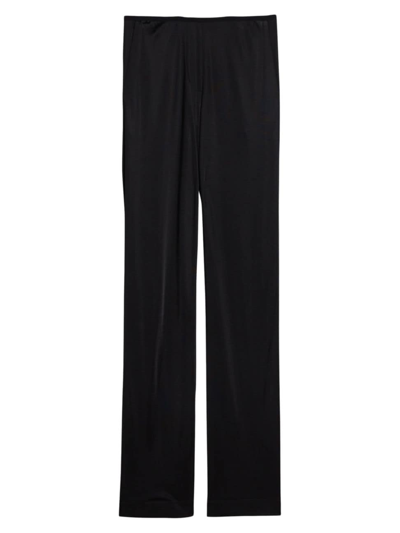 Shop Helmut Lang Women's Mid-rise Straight-leg Pants In Black