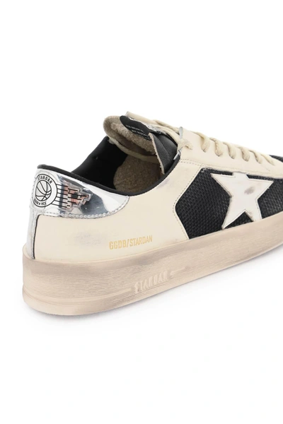 Shop Golden Goose Mesh And Leather Stardan Sneakers