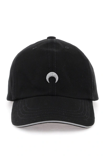 Shop Marine Serre "baseball Cap With Moon Logo