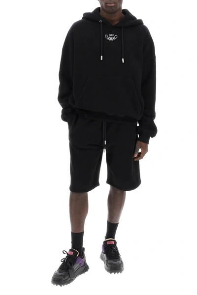 Shop Off-white Off White Hooded Sweatshirt With Paisley