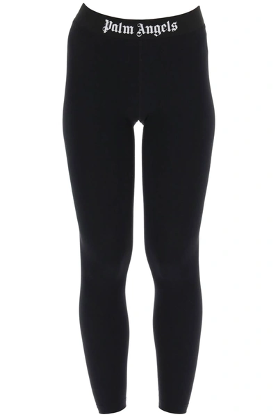 Shop Palm Angels Sporty Leggings With Branded Stripe