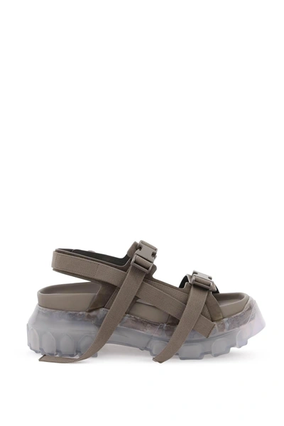 Shop Rick Owens Sandals With Tractor Sole