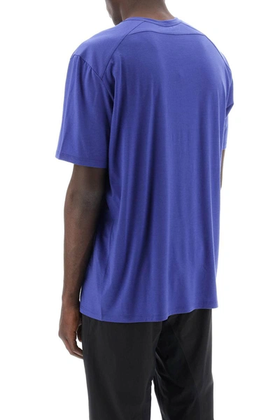 Shop Veilance Wool Jersey T-shirt With Frame Design In Blue