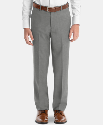 Shop Lauren Ralph Lauren Big Boys Wool Dress Pants In Light Grey